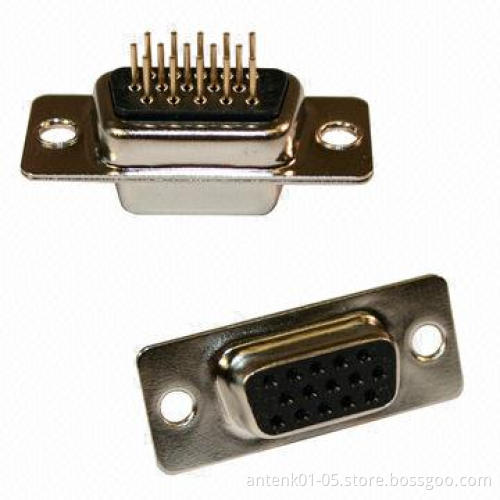 Dip Solder High-density D-Sub Connectors, Female or Male Type
